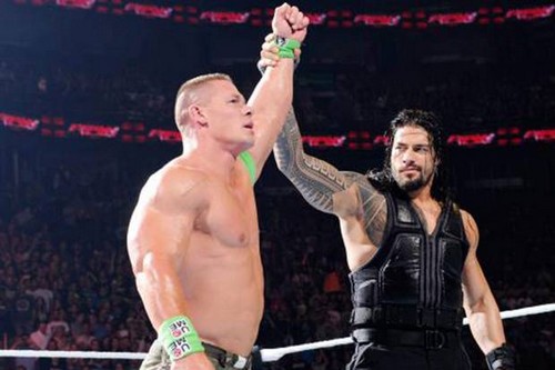 John Cena and Roman Reigns